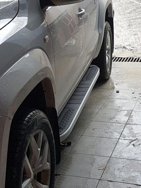 Купить Боковые пороги Tayga V2 (2 шт., алюминий) для Cadillac XT5