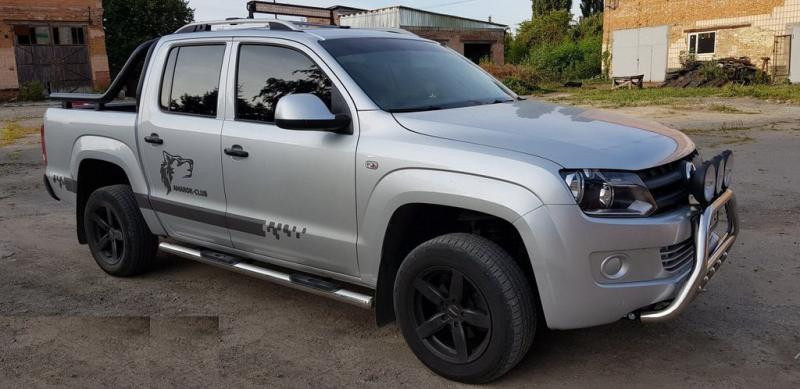 Купити Бічні труби (2 шт., нерж) 70мм для Volkswagen Amarok 2010-2022 рр