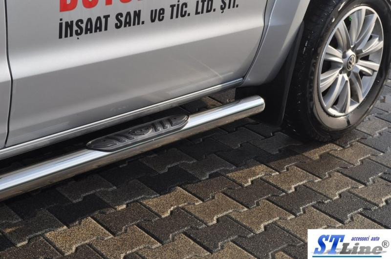 Купити Бічні труби (2 шт., нерж) 70мм для Volkswagen Amarok 2010-2022 рр