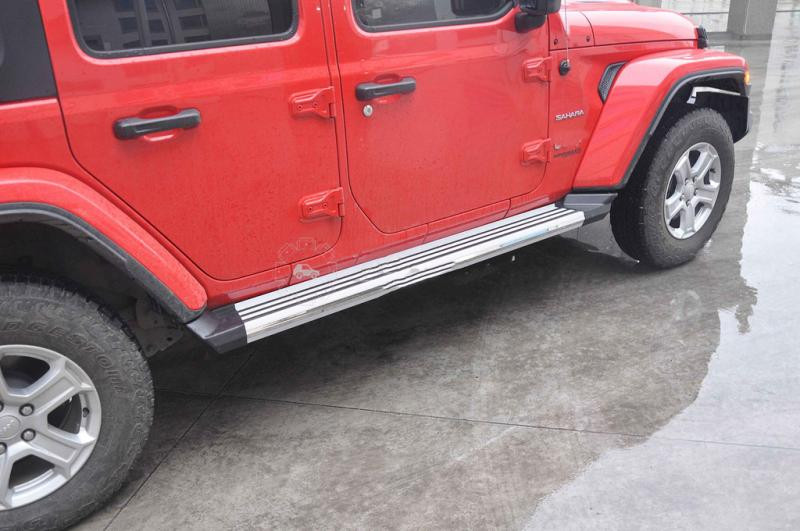 Купить Боковые пороги OEM V1 (2 шт) для Jeep Wrangler 2018- гг