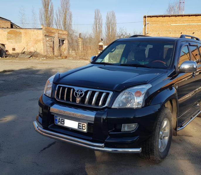 Купити Передня дуга ST014 (нерж.) 60/60 мм для Toyota Land Cruiser Prado 120