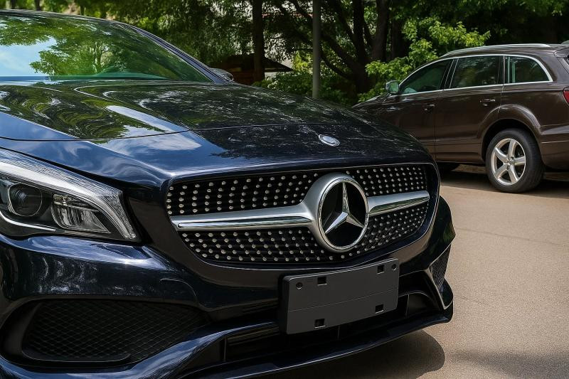 Купити Передня решітка (2013-2016, Diamond Silver) для Mercedes CLA C117 рр