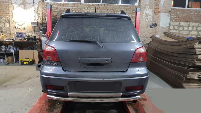 Купити Задня дуга AK002/2 (нерж) для Mitsubishi Outlander 2001-2006 рр
