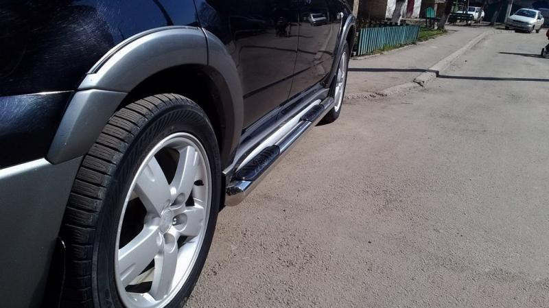 Купити Задня дуга AK002/2 (нерж) для Mitsubishi Outlander 2001-2006 рр