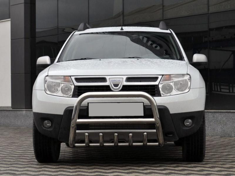 Купити Кенгурятник без напису QT006 (нерж.) для Renault Duster 2008-2017 рр