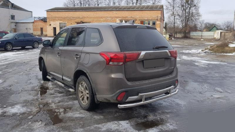 Купити Задня дуга AK004-2 (нерж) для Mitsubishi Outlander 2012-2021 рр