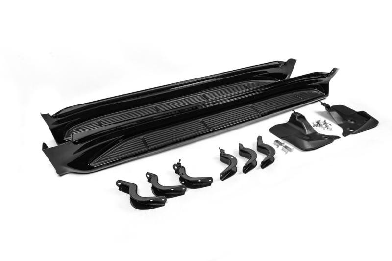 Купити Бокові пороги (2015-2021) Білий колір для Toyota Land Cruiser 200