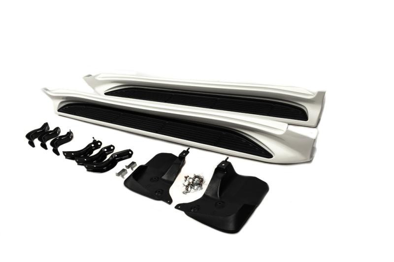 Купити Бокові пороги (2015-2021) Білий колір для Toyota Land Cruiser 200