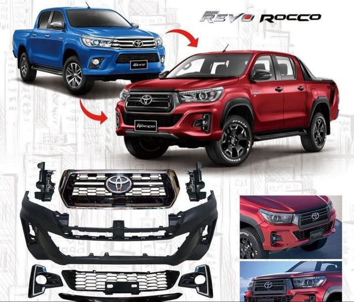 Купити Передній бампер Rocco (для 2015-2020) для Toyota Hilux 2015- рр