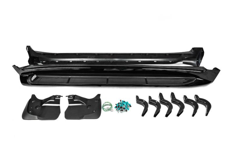 Купити Бокові пороги з LED (дизайн 2015-2020) Білий колір для Toyota Land Cruiser 200