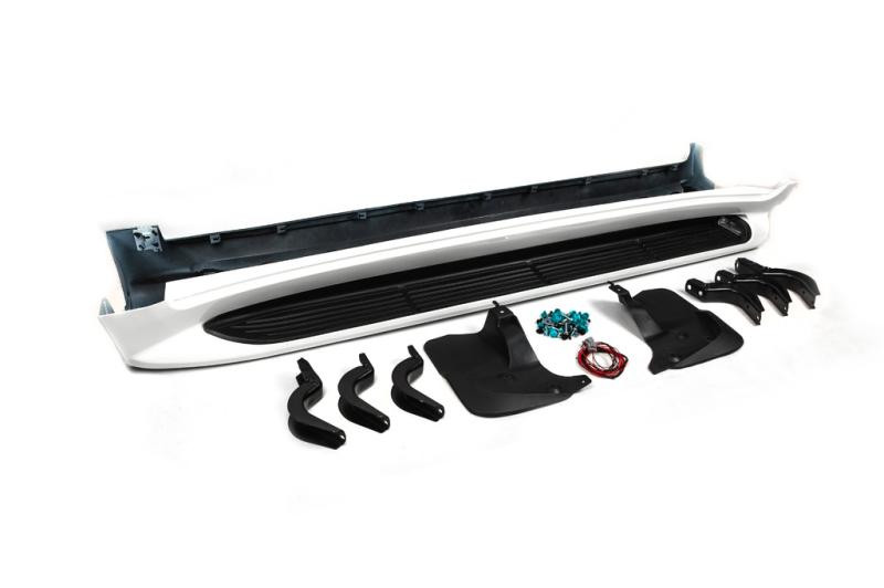 Купити Бокові пороги з LED (дизайн 2015-2020) Білий колір для Toyota Land Cruiser 200