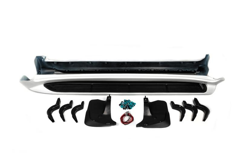 Купити Бокові пороги з LED (дизайн 2015-2020) Чорний колір для Toyota Land Cruiser 200