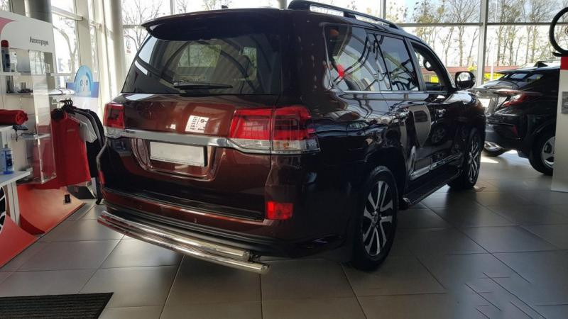 Купить Задняя защита AK002-double (2 шт, нерж) для Toyota Land Cruiser 200