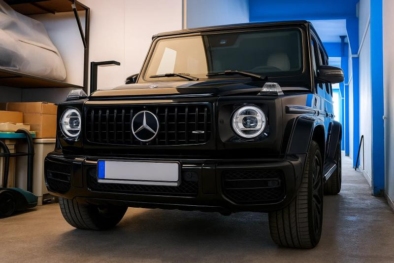 Купити Передня решітка (GT Panamericana, без хрому) Повністю біла для Mercedes G сlass W463 1990-2018рр