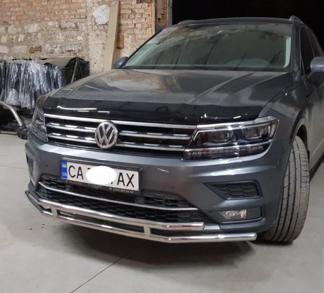 Купить Передняя защита ST016 (нерж) для Volkswagen Tiguan 2016-2023 гг