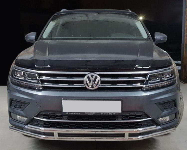 Купить Передняя защита ST016 (нерж) для Volkswagen Tiguan 2016-2023 гг