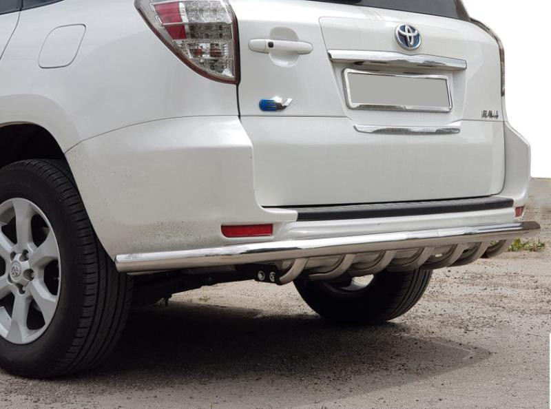 Купити Задній захист AK005-15 (2 шт., нерж) для Toyota Rav 4 2006-2013 рр