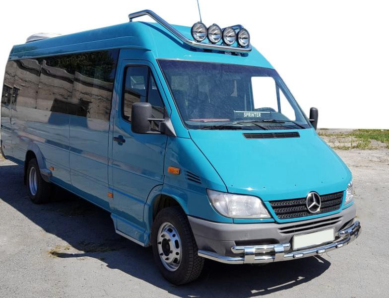 Купить Передняя защита ST015-2 (нерж.) для Mercedes Sprinter W901/902/903/904/905 1995-2006 гг