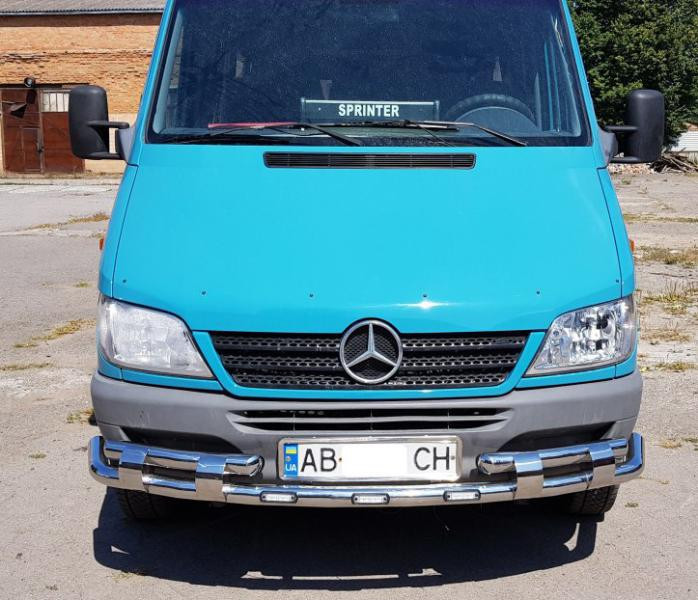 Купить Передняя защита ST015-2 (нерж.) для Mercedes Sprinter W901/902/903/904/905 1995-2006 гг