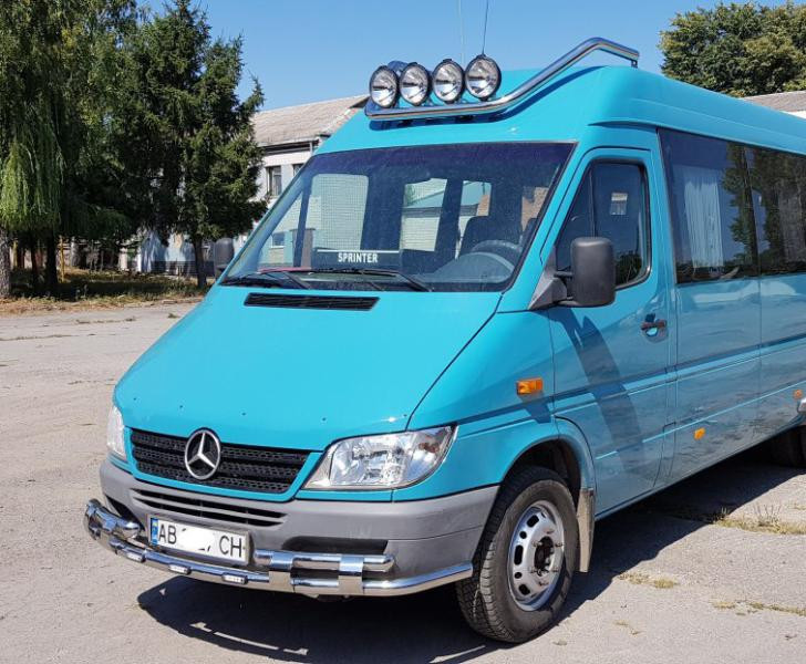 Купить Передняя защита ST015-2 (нерж.) для Mercedes Sprinter W901/902/903/904/905 1995-2006 гг