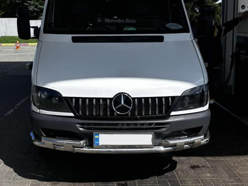 Купить Передняя защита ST015-2 (нерж.) для Mercedes Sprinter W901/902/903/904/905 1995-2006 гг