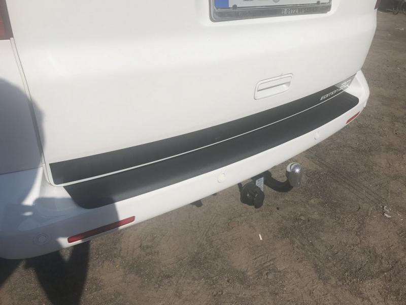 Купити Накладка на задній бампер із загином (ABS-пластик) Матова для Volkswagen T5 Multivan 2003-2010 рр