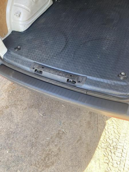 Купити Накладка на задній бампер із загином (ABS-пластик) Матова для Volkswagen T5 Multivan 2003-2010 рр