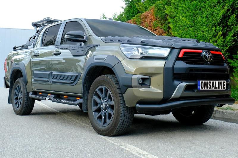 Купить Передняя защита Texas для 2020-2025 (76мм, черный) для Toyota Hilux 2015- гг