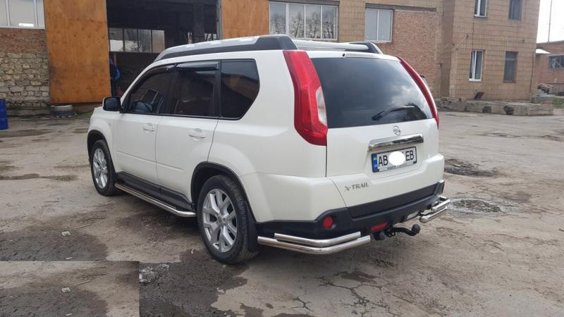 Купити Задні кути AK003-Double (2 шт., нерж.) для Nissan X-trail T31 2007-2014рр