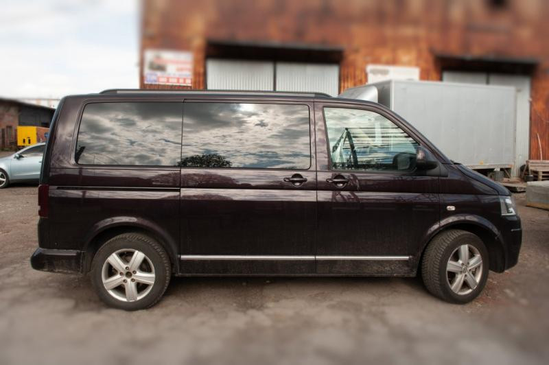 Купить Интегрированные рейлинги (черные) Короткая база для Volkswagen T6