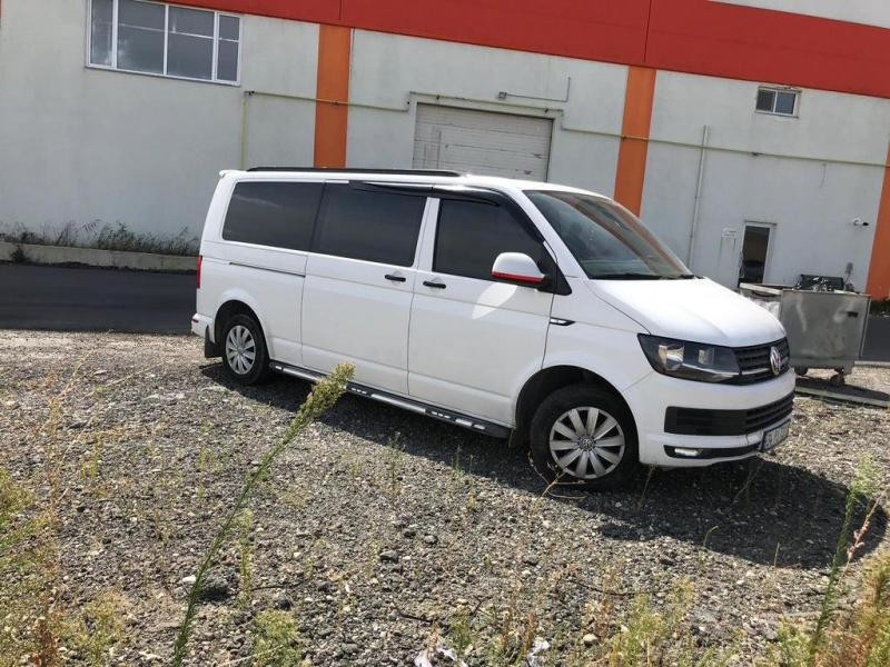Купить Интегрированные рейлинги (черные) Короткая база для Volkswagen T6