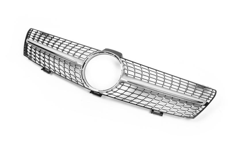Купить Передняя решетка (2005-2008, Diamond Silver) для Mercedes CLS C219