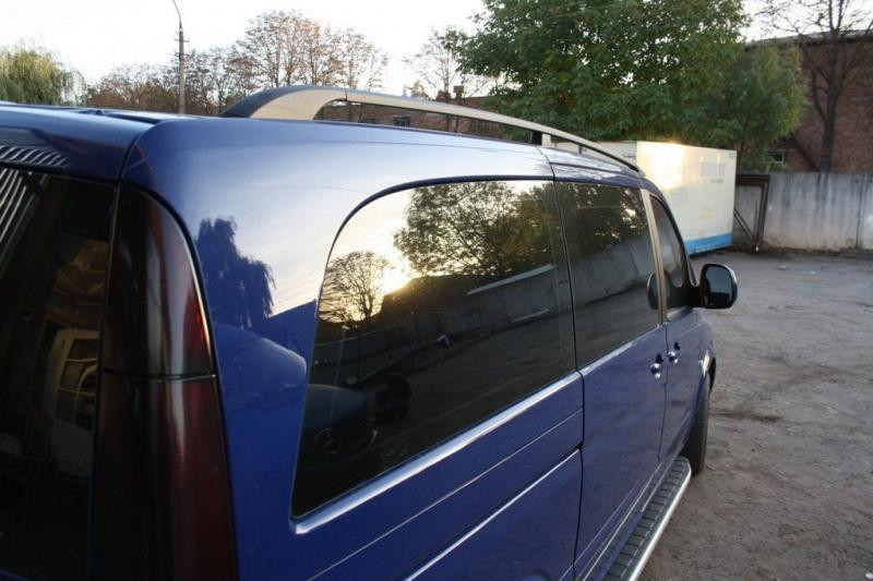 Купити Рейлінги чорні DDU (пласт. ніжки.) Довга база (EXTRALONG) для Mercedes Vito / V-class W447 2014- рр