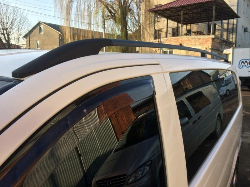 Купити Рейлінги чорні DDU (пласт. ніжки.) Довга база (EXTRALONG) для Mercedes Vito / V-class W447 2014- рр