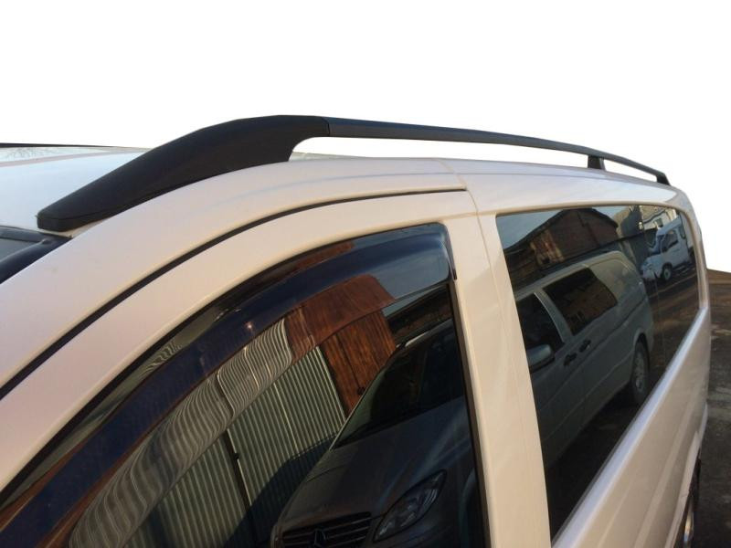 Купити Рейлінги чорні DDU (пласт. ніжки.) Довга база (EXTRALONG) для Mercedes Vito / V-class W447 2014- рр