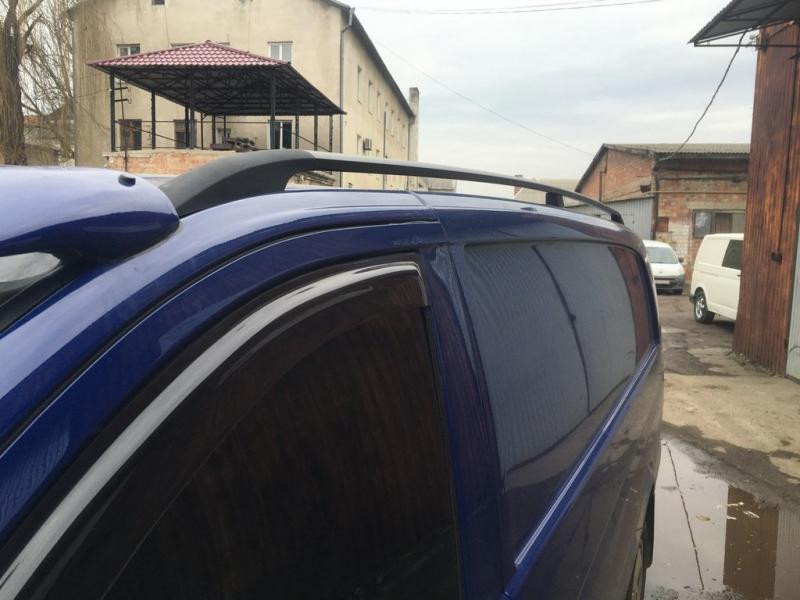 Купити Рейлінги чорні DDU (пласт. ніжки.) Довга база (EXTRALONG) для Mercedes Vito / V-class W447 2014- рр