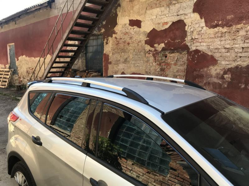 Купити Турецькі рейлінги Хром (2 шт) для Ford Kuga/Escape 2013-2019 рр