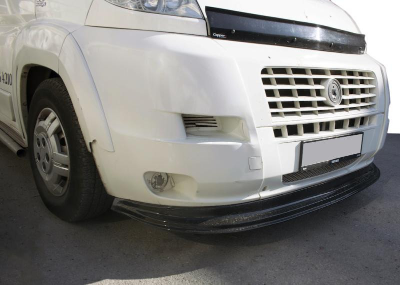 Купити Передня накладка 2006-2013 (LIP, чорна) для Fiat Ducato рр