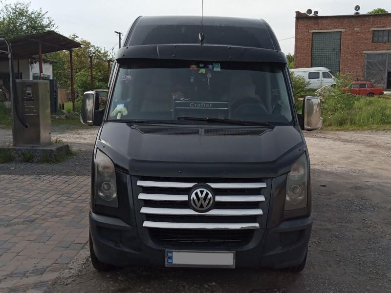Купить Козырек на лобовое стекло на раме V2 (черный глянец, 5мм) для Volkswagen Crafter 2006-2016 гг