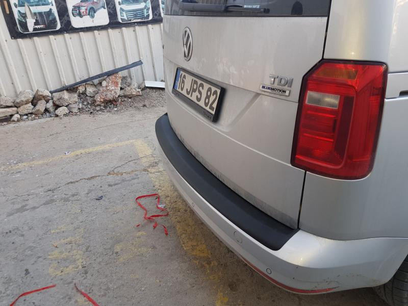 Купить Накладка на задний бампер EuroCap (ABS) для Volkswagen Caddy 2015-2020 гг
