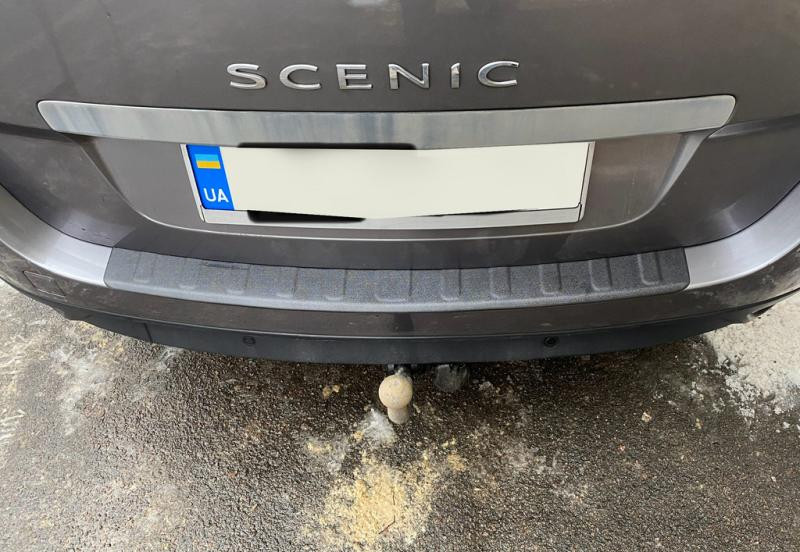 Купить Накладка на задний бампер DDU (для Grand, ABS) для Renault Scenic/Grand 2009-2016 гг