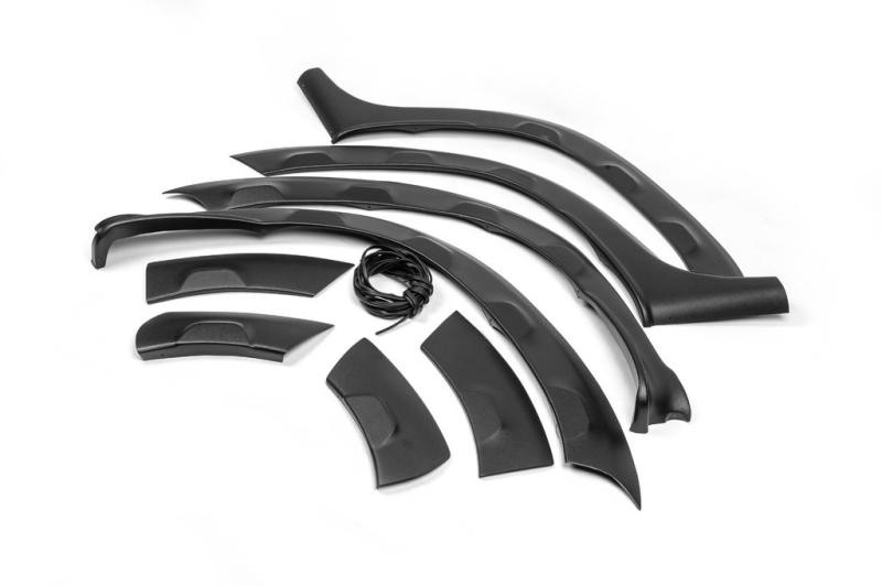 Купить Расширители арок с выпуклостями (8 шт, ABS) DDU - Украина для Renault Duster 2008-2017 гг