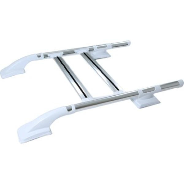 Купить Рейлинги Shark Белые (с поперечинами) для Volkswagen Amarok 2010-2022 гг