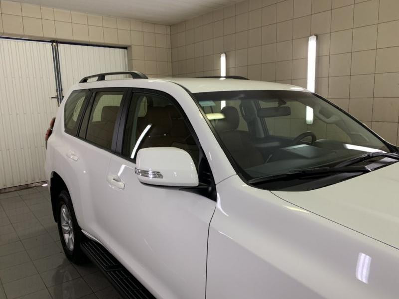 Купити Рейлінги турецька дизайн (Чорні, 2 шт) пластикові ніжки для Toyota Land Cruiser Prado 150