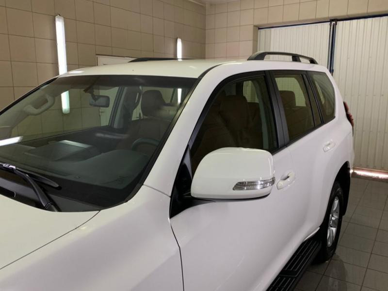 Купити Рейлінги турецька дизайн (Чорні, 2 шт) металеві ніжки для Toyota Land Cruiser Prado 150