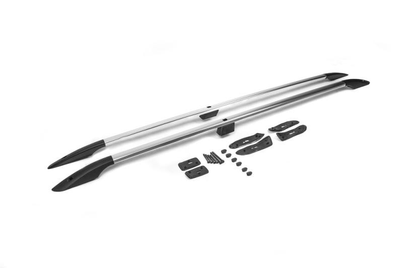 Купити Рейлінги турецька дизайн (Хром, 2 шт) металеві ніжки для Toyota Land Cruiser 200