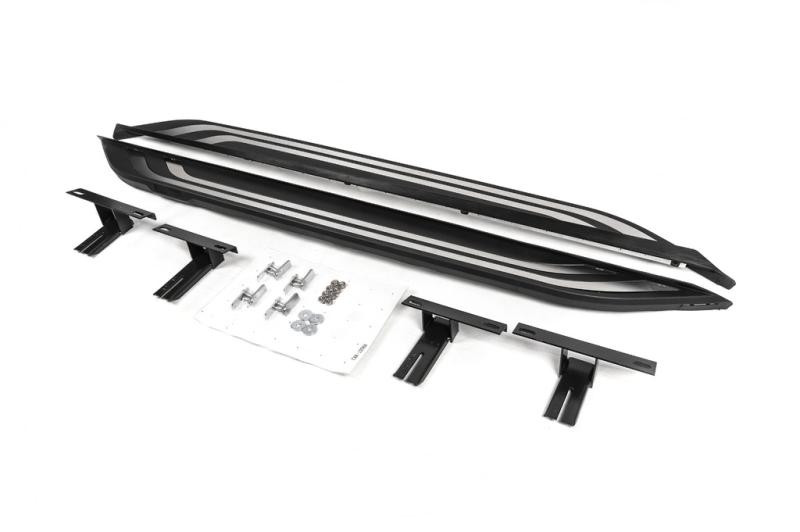 Купить Боковые пороги OEM V2B (2 шт, алюминий) для Toyota Rav 4 2019- гг