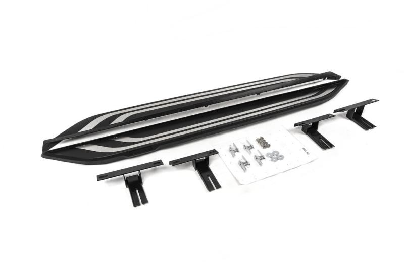 Купить Боковые пороги OEM V2B (2 шт, алюминий) для Toyota Rav 4 2019- гг