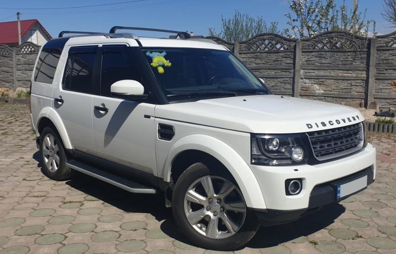 Купити Перемички на оригінальні рейлінги (2 шт) чорні для Land Rover Discovery IV