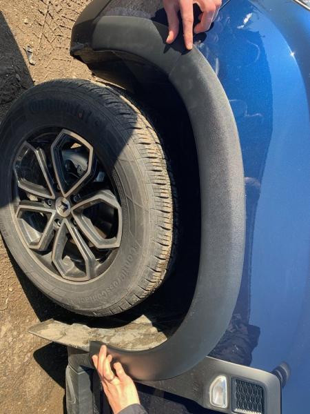 Купить Расширители арок широкие (8 шт, ABS) EuroCap - Турция для Renault Duster 2018-2024 гг